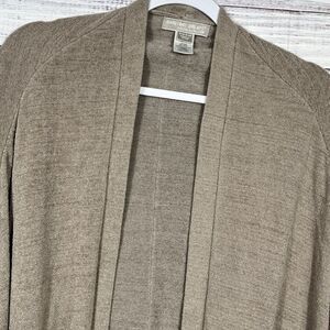 Barefoot Dreams Cozychic Ultra Lite Kimono Cardigan Poncho Beach Rock Tan OS